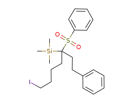 7-iodo-3-(trimethylsilyl)-1-phenyl-3-(phenylsulfonyl)heptane