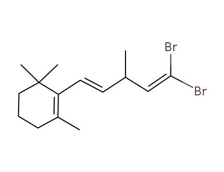 2-((E)-5,5-Dibromo-3-methyl-penta-1,4-dienyl)-1,3,3-trimethyl-cyclohexene