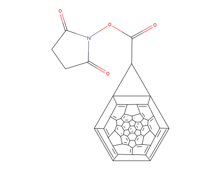 Molecular Structure of 187482-06-0 (3'H-cyclopropa[1,9][5,6]fullereno-C<sub>60</sub>-I<sub>h</sub>-3'-carboxylic acid N-hydroxysuccinimide ester)