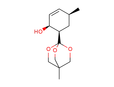 (1R<sup>*</sup>,2S<sup>*</sup>,5S<sup>*</sup>)-2-hydroxy-5-methyl-1-(4-methyl-2,6,7-trioxabicyclo<2.2.2>oct-1-yl)-3-cyclohexene