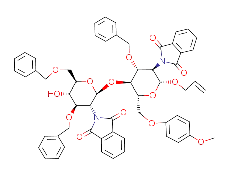 allyl O-(3,6-di-O-benzyl-2-deoxy-2-phthalimido-β-D-glucopyranosyl)-(1->4)-3-O-benzyl-2-deoxy-6-O-p-methoxyphenyl-2-phthalimido-β-D-glucopyranoside