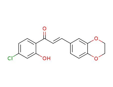 (E)-1-(4-chloro-2-hydroxyphenyl)-3-(2,3-dihydrobenzo[b][1,4]dioxin-6-yl)prop-2-en-1-one