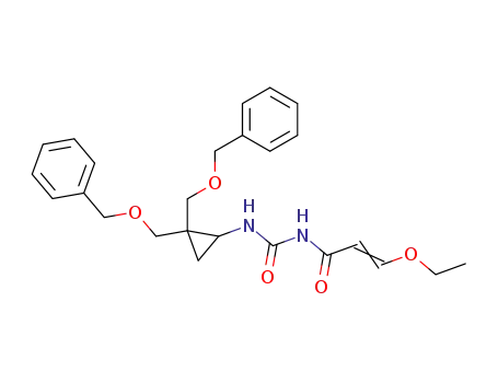 1-(2,2-Bis-benzyloxymethyl-cyclopropyl)-3-((E)-3-ethoxy-acryloyl)-urea