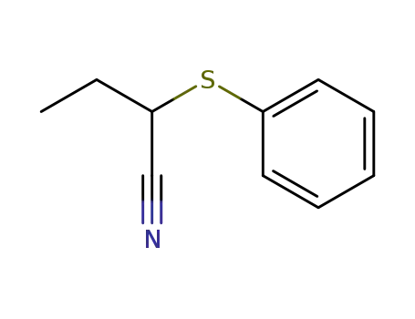 Molecular Structure of 36638-49-0 (Butanenitrile, 2-(phenylthio)-)