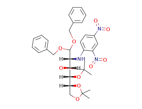 2-deoxy-2-(2,4-dinitrophenyl)amino-3,4:5,6-di-O-isopropylidene-aldehydo-D-glucose dibenzyl acetal