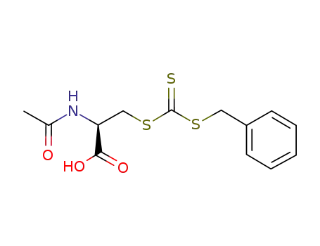 Molecular Structure of 959855-27-7 (2-acetamido-3-(benzylsulfanylthiocarbonylsulfanyl)propionic acid)