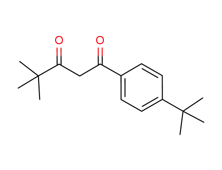 Molecular Structure of 94856-13-0 (1,3-Pentanedione, 1-[4-(1,1-dimethylethyl)phenyl]-4,4-dimethyl-)