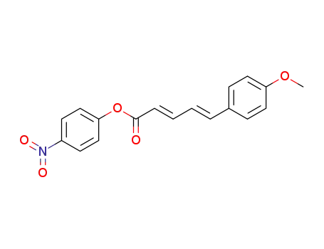 Molecular Structure of 120554-69-0 ((E,E)-5-(4-methoxyphenyl)-2,4-pentadienoic acid 4-nitrophenyl ester)