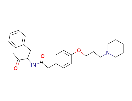 4-<3-(N-piperidyl)propoxy>-N-<3-(4-phenyl-2-oxobutyl)>phenylacetamide