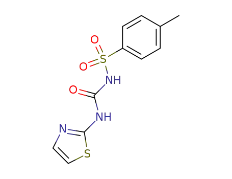 Molecular Structure of 24535-63-5 (4-methyl-N-(1,3-thiazol-2-ylcarbamoyl)benzenesulfonamide)