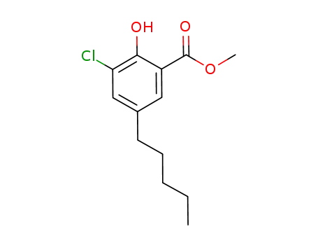 methyl 3-chloro-2-hydroxy-5-pentylbenzoate
