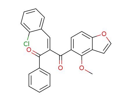 2-[1-(2-Chloro-phenyl)-meth-(E)-ylidene]-1-(4-methoxy-benzofuran-5-yl)-3-phenyl-propane-1,3-dione