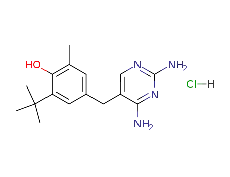 2-tert-Butyl-4-(2,4-diamino-pyrimidin-5-ylmethyl)-6-methyl-phenol; hydrochloride