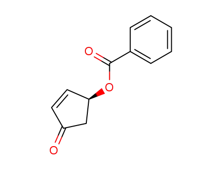 Molecular Structure of 61305-26-8 (2-Cyclopenten-1-one, 4-(benzoyloxy)-, (S)-)