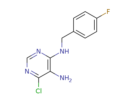 6-chloro-N4-(4-fluorobenzyl)pyrimidine-4,5-diamine
