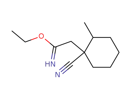 시클로헥산에탄이미드산, 1-시아노-2-메틸-, 에틸 에스테르(9CI)