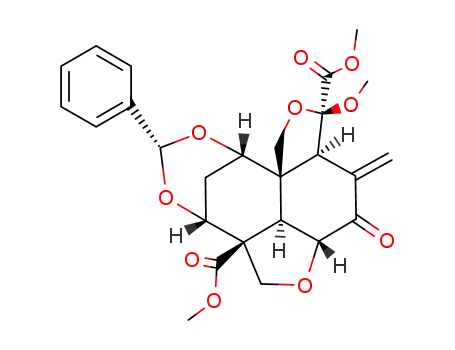 dimethyl (2aR,4aS,5S,7aS,8S,10R,10aR,10bR)-5-methoxy-3-oxo-8,10-phenylmethylenedioxy-4-methylideneneperhydronaphtho<1,8-bc:4,4a-c'>difuran-5,10a-dicarboxylate