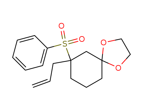1,4-Dioxaspiro[4.5]decane, 7-(phenylsulfonyl)-7-(2-propenyl)-