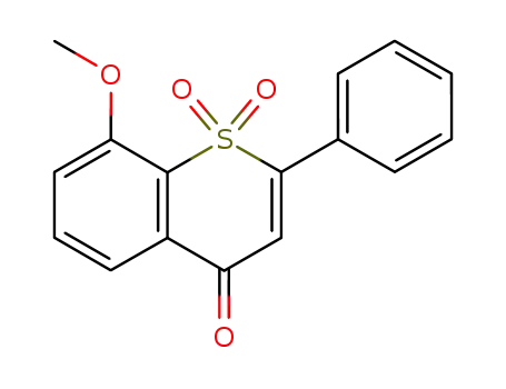 8-Methoxy-1,1-dioxo-2-phenyl-1H-1λ<sup>6</sup>-thiochromen-4-one