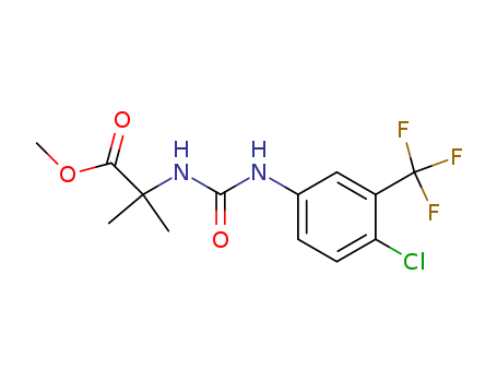 methyl 2-[[4-chloro-3-(trifluoromethyl)phenyl]carbamoylamino]-2-methyl -propanoate