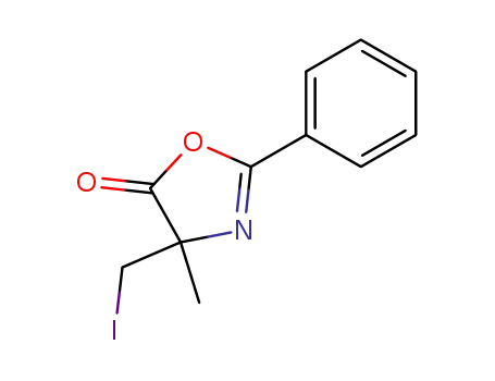 5(4H)-Oxazolone,  4-(iodomethyl)-4-methyl-2-phenyl-