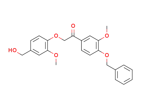 α-(4-hydroxymethyl-2-methoxyphenoxy)-4-benzyloxy-3-methoxyacetophenone