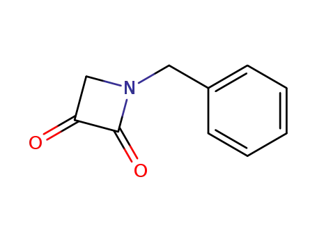 Molecular Structure of 75986-07-1 (N-Benzyl-2,3-azetidinedione)