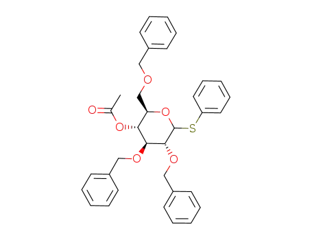 phenyl-4-O-acetyl-2,3,6-tri-O-benzyl-1-deoxy-1-thio-D-glucopyranoside