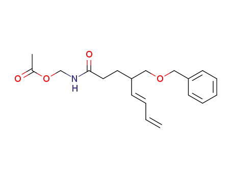 Acetic acid ((E)-4-benzyloxymethyl-octa-5,7-dienoylamino)-methyl ester
