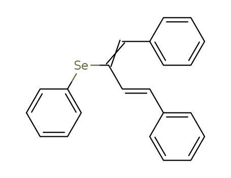 Molecular Structure of 91890-59-4 (Benzene, 1,1'-[2-(phenylseleno)-1,3-butadiene-1,4-diyl]bis-, (E,E)-)