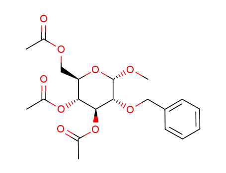 Molecular Structure of 210297-58-8 (Methyl 2-O-Benzyl-3,4,6-tri-O-acetyl-b-D-mannopyranoside)