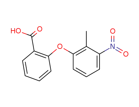Molecular Structure of 43160-01-6 (2-(2-methyl-3-nitrophenoxy)benzoic acid)