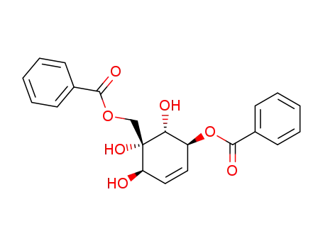 Molecular Structure of 113532-12-0 (5-Cyclohexene-1,2,3,4-tetrol,2-[(benzoyloxy)methyl]-, 4-benzoate, (1R,2S,3R,4S)-)