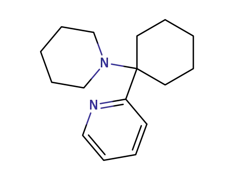 Molecular Structure of 101438-14-6 (1-(2-pyridyl)-1-piperidinocyclohexane)
