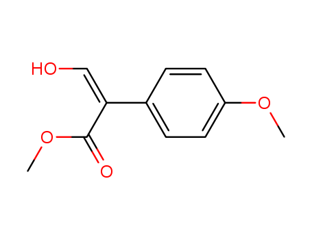 Benzeneacetic acid, a-formyl-4-methoxy-, methyl ester