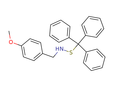 N-[(4-methoxyphenyl)methyl]-1,1,1-triphenyl-methanesulfenamide cas  86864-58-6