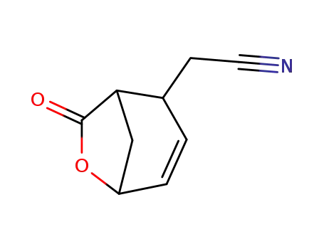 6-Oxabicyclo[3.2.1]oct-3-ene-2-acetonitrile, 7-oxo-, exo-
