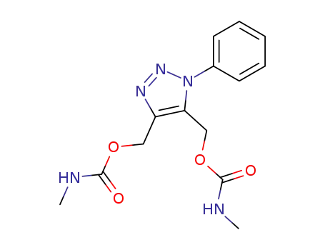 (1-phenyl-1H-1,2,3-triazole-4,5-diyl)dimethanediyl bis(methylcarbamate)