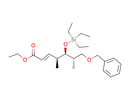 (E)-(4S,5R,6S)-7-Benzyloxy-4,6-dimethyl-5-triethylsilanyloxy-hept-2-enoic acid ethyl ester