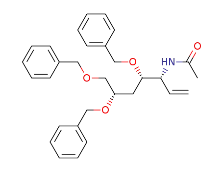 (2S,4S,5R)-5-Acetamido-1,2,4-tris-O-benzyl-6-heptene-1,2,4-triol