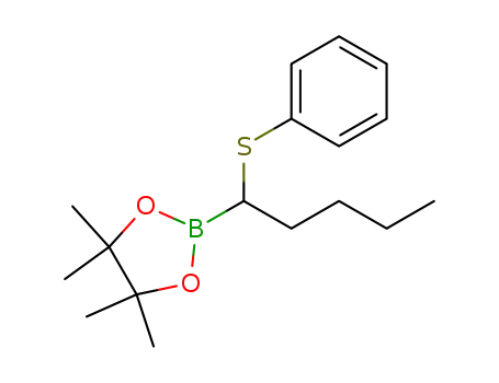 1,3,2-Dioxaborolane, 4,4,5,5-tetramethyl-2-[1-(phenylthio)pentyl]-