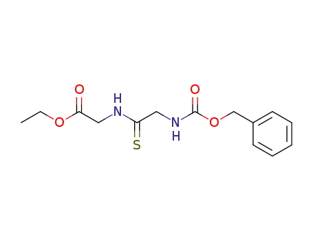 Glycine, N-[N-[(phenylmethoxy)carbonyl]thioglycyl]-, ethyl ester