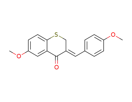 (Z)-2,3-Dihydro-6-methoxy-3-((4-methoxyphenyl)methylene)-4H-1-benzothiopyran-4-one