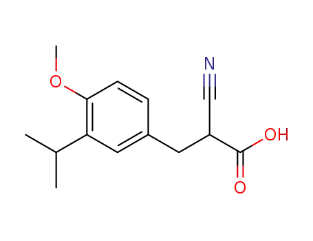 2-cyano-3-(3-isopropyl-4-methoxyphenyl)propionic acid