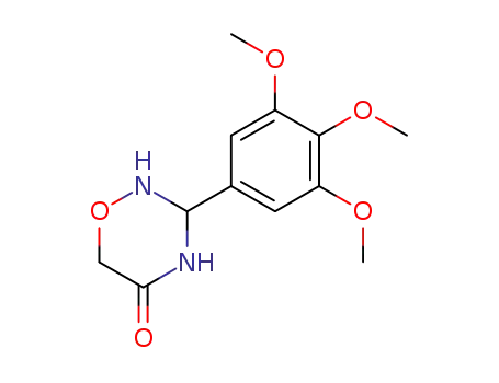 Molecular Structure of 83396-02-5 (2H-1,2,4-Oxadiazin-5(6H)-one, dihydro-3-(3,4,5-trimethoxyphenyl)-)