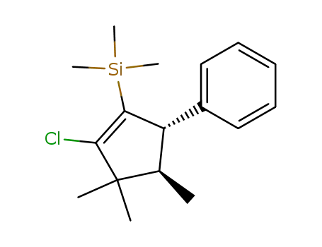 Silane, (2-chloro-3,3,4-trimethyl-5-phenyl-1-cyclopenten-1-yl)trimethyl-,
trans-