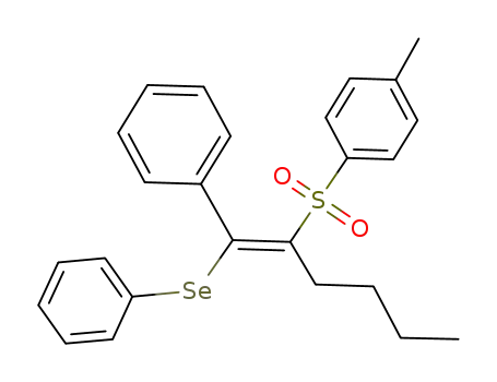 Molecular Structure of 87517-78-0 (1-Phenyl-1-(phenylseleno)-2-(p-tolylsulfonyl)-1-hexene)