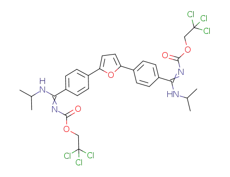 2,5-bis[4-(N-2,2,2-trichloroethoxycarbonyl-N'-isopropyl)amidinophenyl]furan