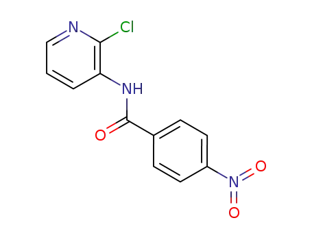 Molecular Structure of 121311-55-5 (N-(2-Chloro-pyridin-3-yl)-4-nitro-benzamide)