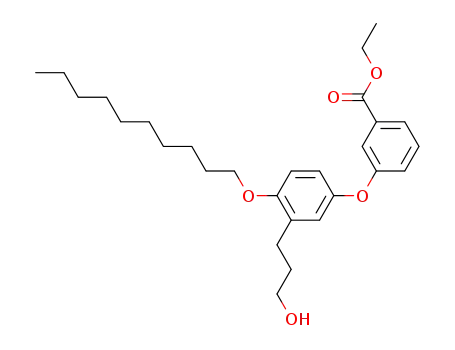 ethyl 3-<4-(decyloxy)-3-(3-hydroxypropyl)phenoxy>benzoate